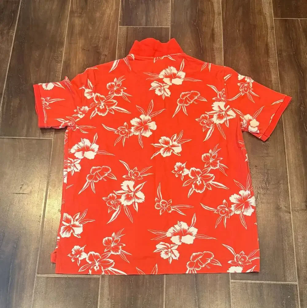 Polo Ralph Lauren Floral polo shirt in red - Red